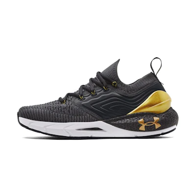 UA HOVR Phantom 2 IntelliKnit Metallic 'Jet Grey Gold'