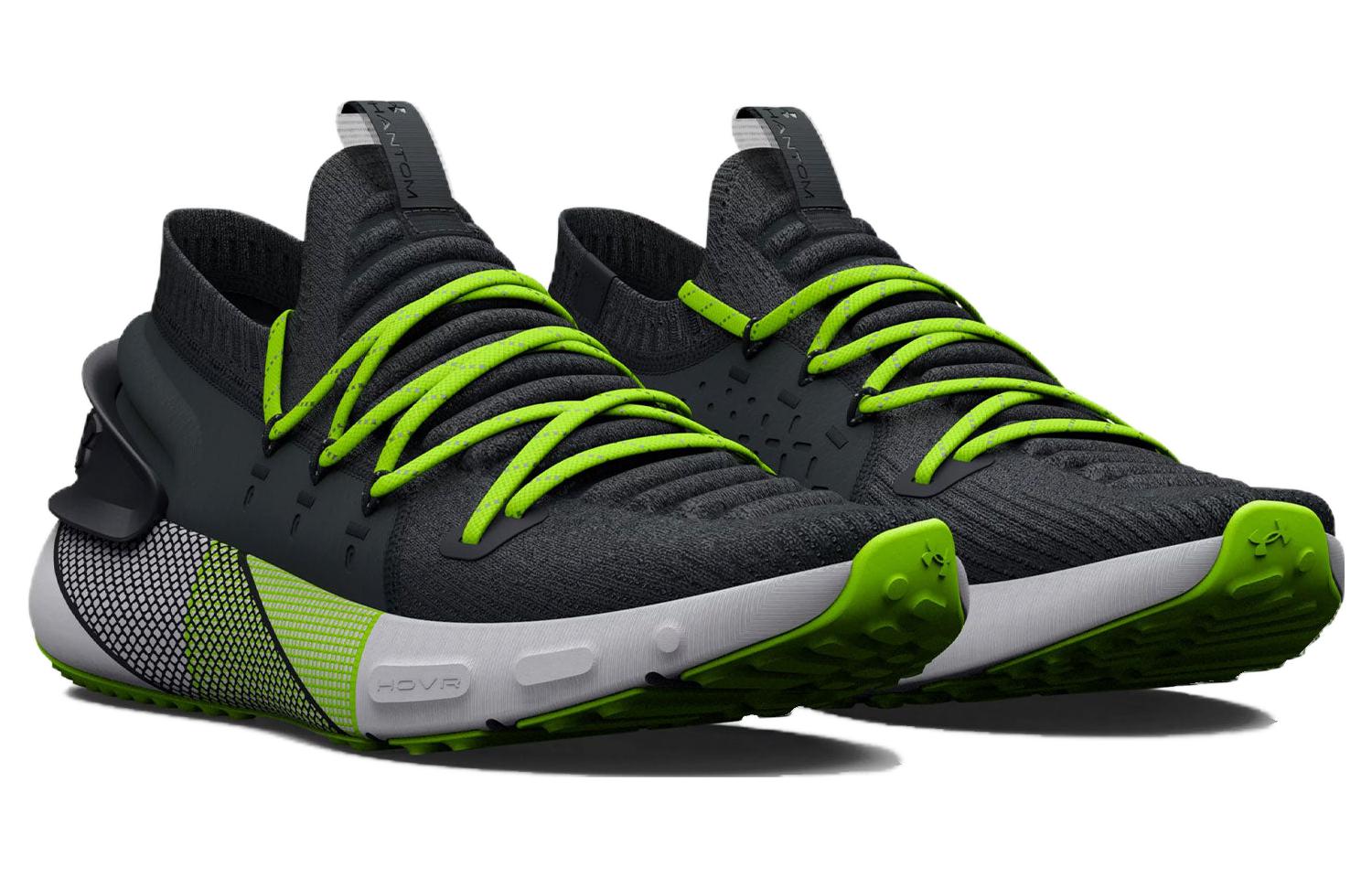 Lookbook Under Armour HOVR Phantom 3 Reflect ''Noir Lime Surge'' 3025518-003