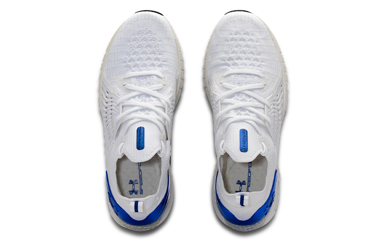 Shop Under Armour HOVR Phantom RN Metallic 舒適 透氣 低幫 運動休閒鞋 男款 白藍