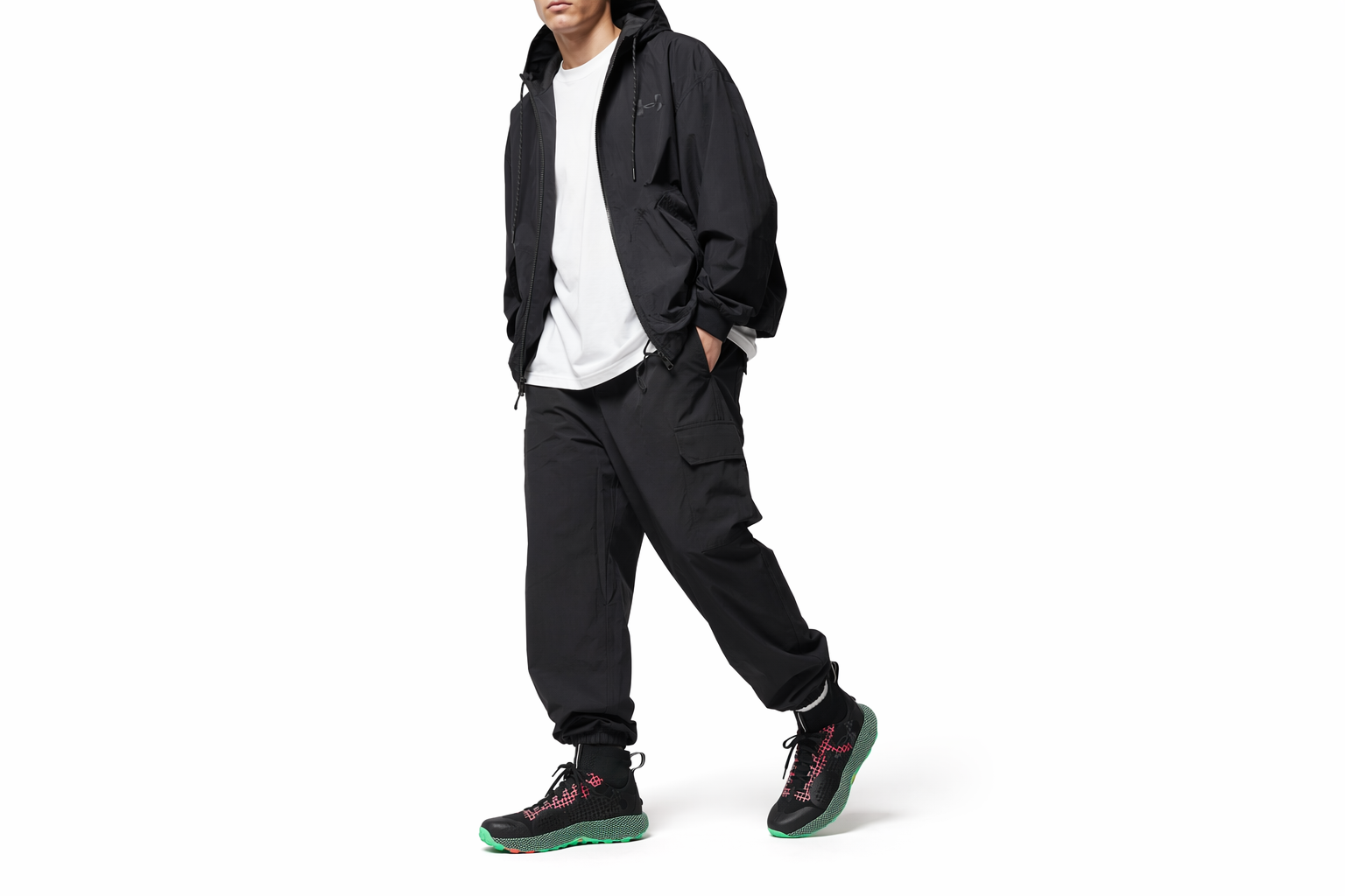 Order Under Armour HOVR Ridge Trek ''Zwart Kastanjebruin Rood Groen'' 3025581-001