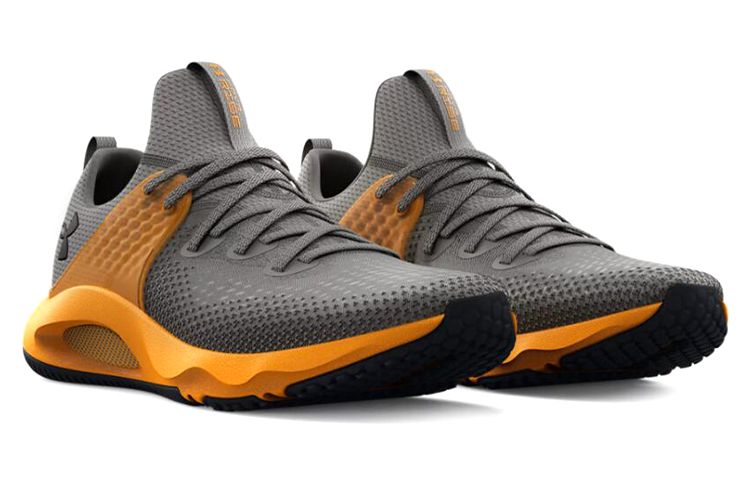 Lookbook Under Armour HOVR Rise 3 Sneakers 'Grey Orange' 3024273-105