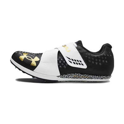 UA HOVR Skyline TJ Track Spikes 'Jet Grey White'