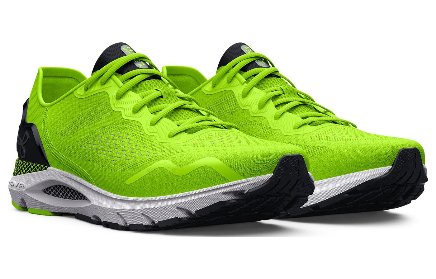 Lookbook Under Armour HOVR Sonic 6 2E Wide ''Lime Surge Nero'' 3026821-300