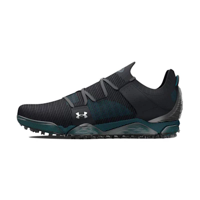 UA HOVR Tour Spikeless Wide Golf Shoes 'Black Teal'