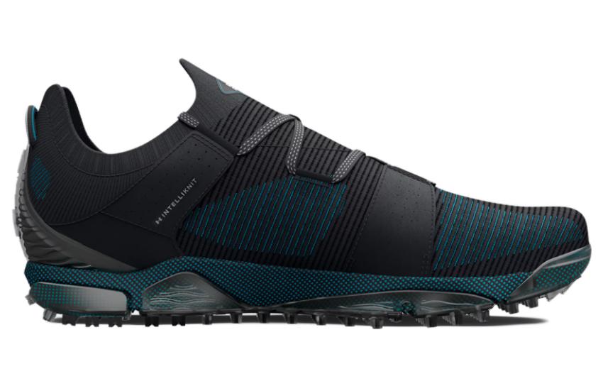 Order Under Armour HOVR Tour Spikeless Wide Golf Shoes 'Black Teal' 3025069-002