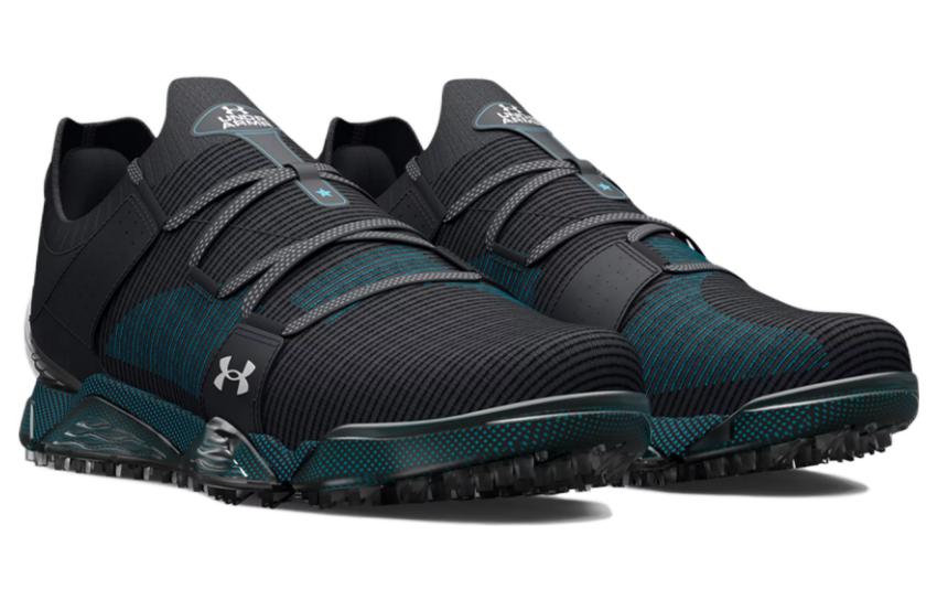 Lookbook Under Armour HOVR Tour Spikeless Wide Golf Shoes 'Black Teal' 3025069-002
