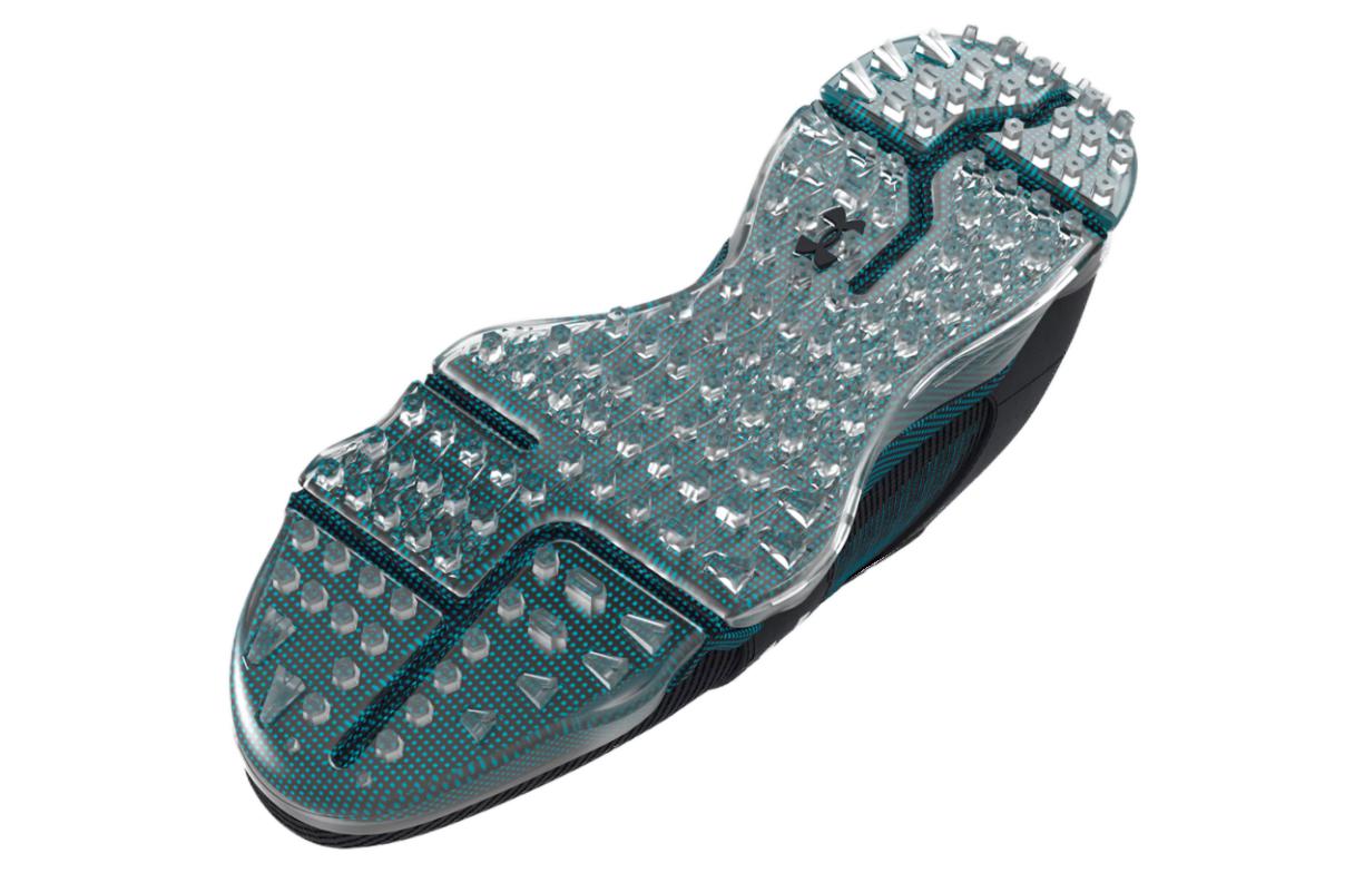 Purchase Under Armour HOVR Tour Spikeless Wide Golf Shoes 'Black Teal' 3025069-002