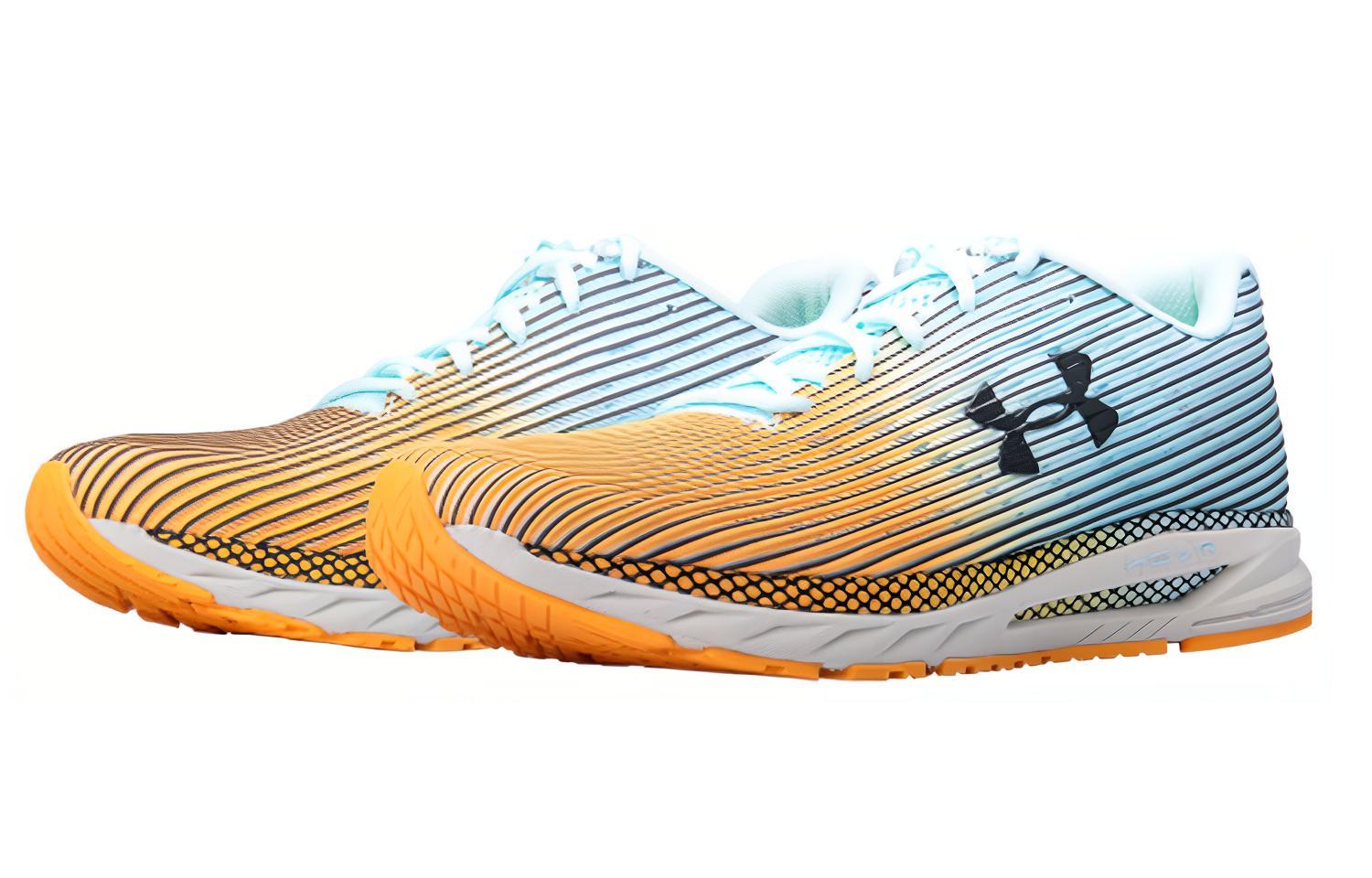Shop Under Armour HOVR Velociti 2 芯片 運動 低幫 跑步鞋 男款 藍色