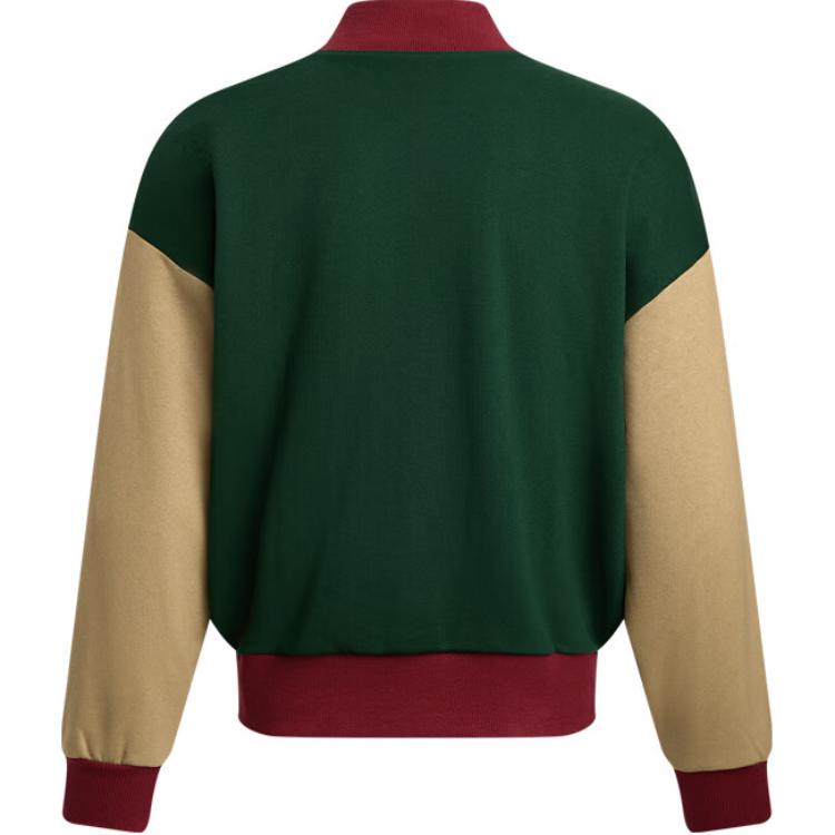 Lookbook 언더아머 아이콘 포레스트 그린 루즈핏 트레이닝 재킷 1387887-301