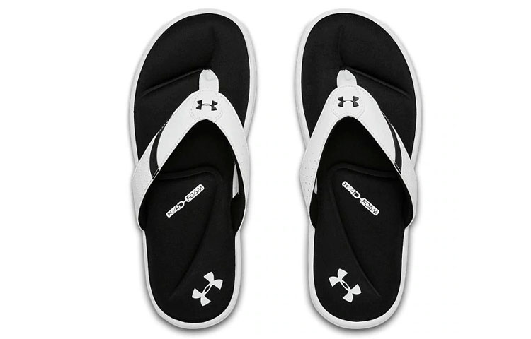 Shop 安德玛 Ignite 3 凉鞋 '白黑' 3022707-101