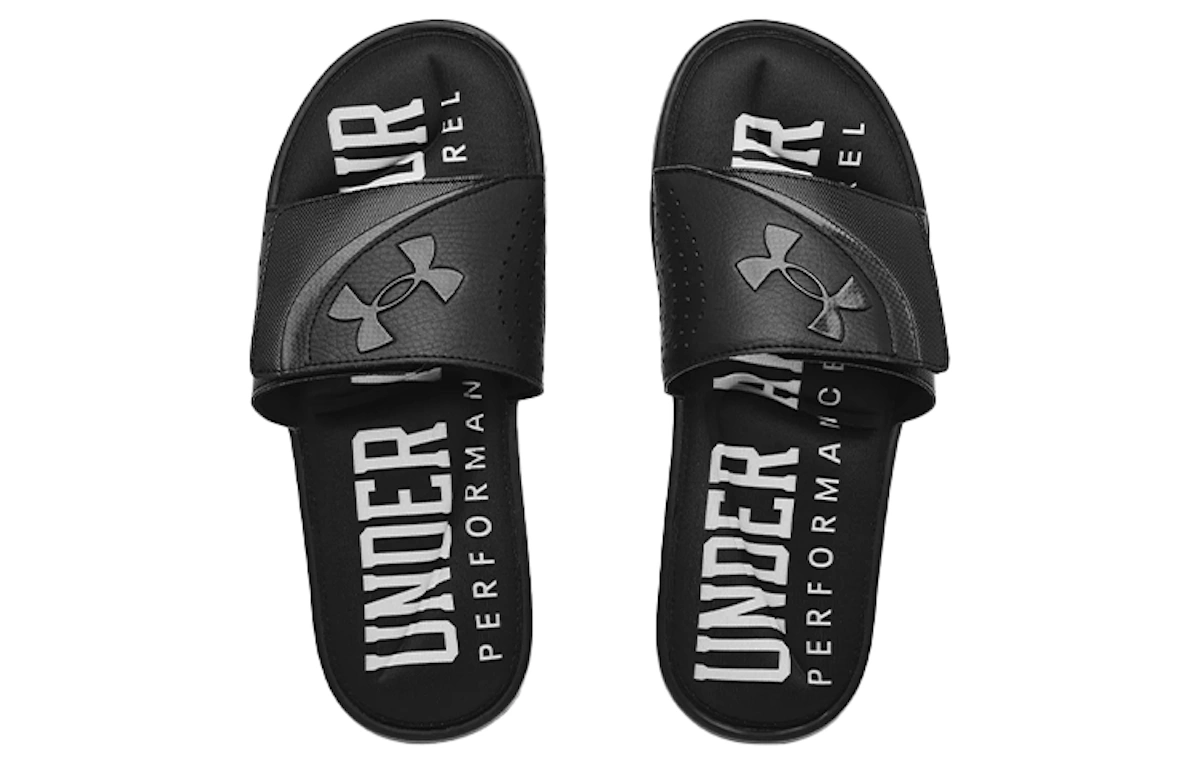 Under Armour Ignite 6 Graphic Strap Slide 'Black'