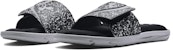 Under Armour Ignite 6 Graphic Strap Slide 'Hitam Kelabu Mod' 3024450-007