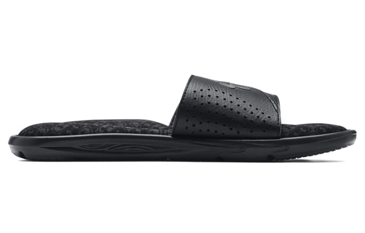 Order Under Armour Ignite 6 Graphic Strap Slide ''Noir Pitch Gris'' 3024451-002