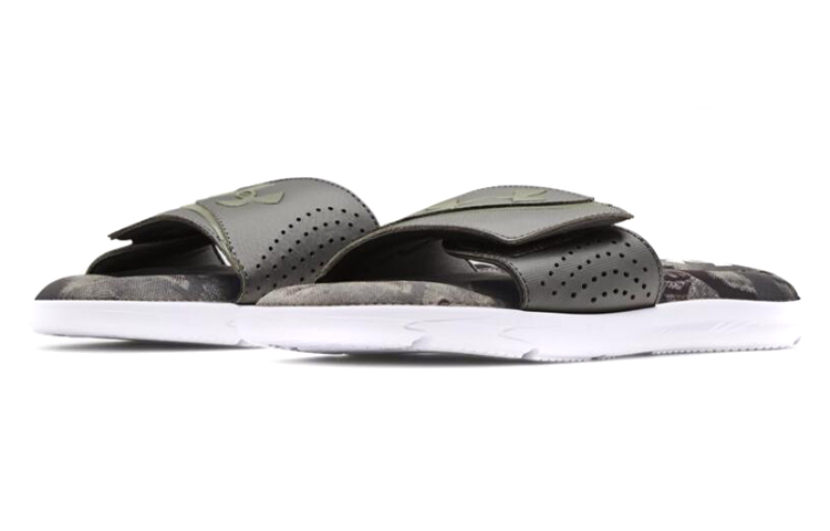 Lookbook Under Armour Ignite 6 Graphic Strap Slide ''Nero Bianco'' 3024451-102