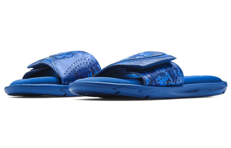 Lookbook 安德玛 Ignite 6 图案拖鞋 '蓝礁迷彩' 3024450-401