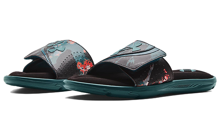 UA Ignite 6 Graphic Strap Slide 'Color Splash - Tourmaline Teal' 圖 3