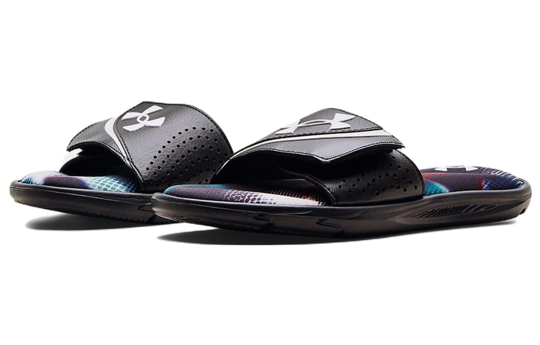 Lookbook Under Armour Ignite 6 Graphic Strap Slide ''Cruise Blau Camo'' 3024450-400
