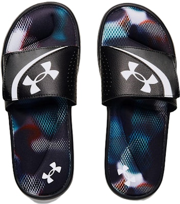 Under Armour Ignite 6 Graphic Strap Slide 'Cruise Blue Camo' 3024450-400 Shop Under Armour Ignite 6 Graphic Strap Slide 'Cruise Blue Camo' 3024450-400