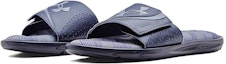 Lookbook Under Armour Ignite 6 Graphic Strap Slide 'Midnight Navy Peri' Lelaki 3024451-400