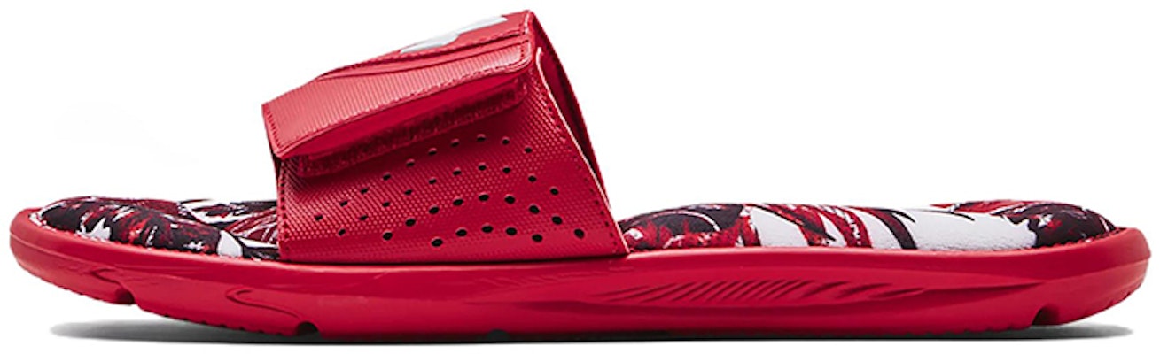 Under Armour Ignite 6 Graphic Strap Slide 'Red White' 3024451-600 Buy Under Armour Ignite 6 Graphic Strap Slide 'Red White' 3024451-600