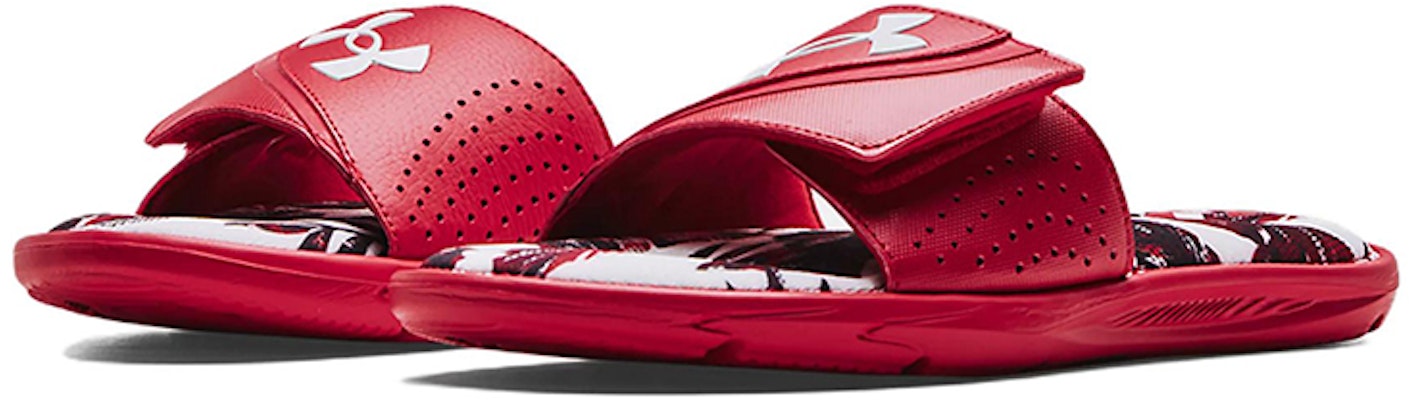 Under Armour Ignite 6 Graphic Strap Slide 'Red White' 3024451-600 Lookbook Under Armour Ignite 6 Graphic Strap Slide 'Red White' 3024451-600