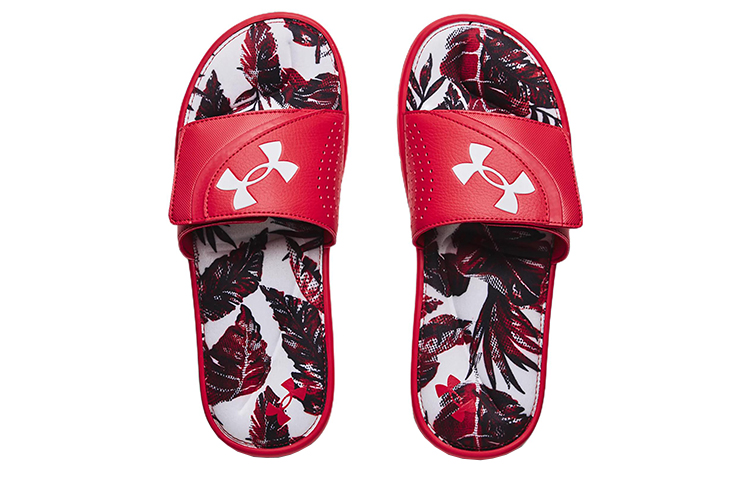 Shop Under Armour Ignite 6 Graphic Strap Sandalen ''Rot Weiß'' 3024451-600