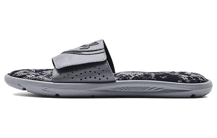 Under Armour Ignite 6 Graphic Strap Slide 'Steel Black' 3024451-108