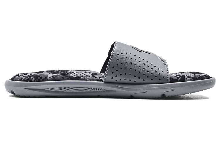 Order Under Armour Ignite 6 Graphic Strap Slide ''Stahl Schwarz'' 3024451-108