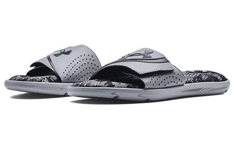 Lookbook Under Armour Ignite 6 Graphic Strap Slide ''Stahl Schwarz'' 3024451-108