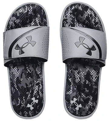 Under Armour Ignite 6 Graphic Strap Slide ''Stahl Schwarz'' 3024451-108 Shop Under Armour Ignite 6 Graphic Strap Slide ''Stahl Schwarz'' 3024451-108