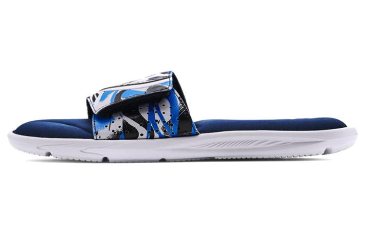 Under Armour Ignite 6 Graphic Strap Slide 'White Academy' 3024450-103