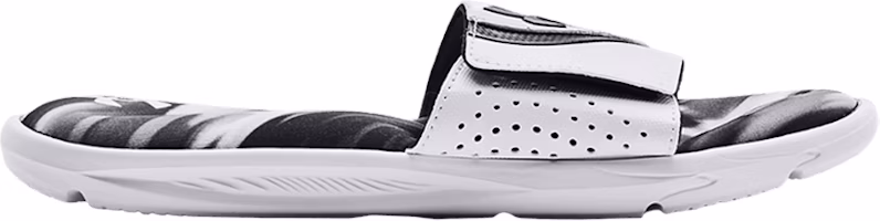Under Armour Ignite 6 Graphic Strap Slide 'White Black' 3024451-109 Under Armour Ignite 6 Graphic Strap Slide 'White Black' 3024451-109
