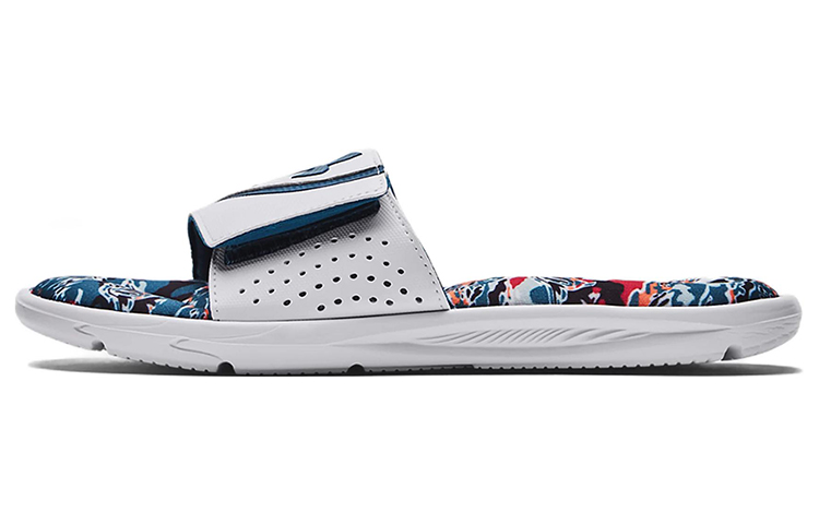 Under Armour Ignite 6 Graphic Strap Slide 'White Beta' 3024451-106
