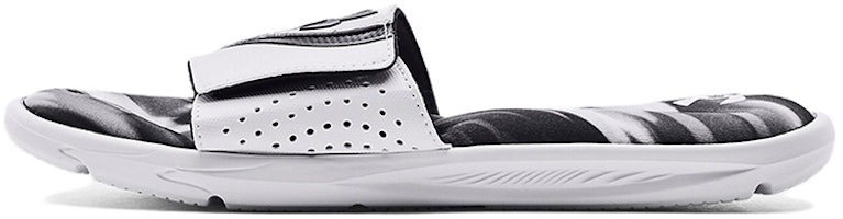 Under Armour Ignite 6 Graphic Strap Slide 'White Black' 3024451-109 Under Armour Ignite 6 Graphic Strap Slide 'White Black' 3024451-109