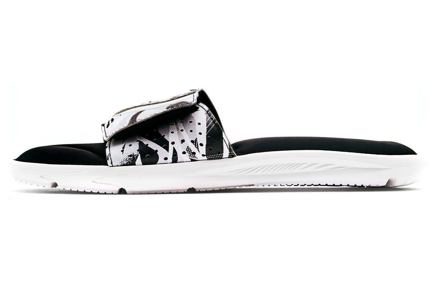 Under Armour Ignite 6 Graphic Strap Slide 'White Black' 3024450-105