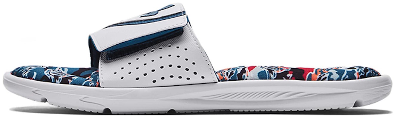 Under Armour Ignite 6 Sandal Grafis Tali Geser 'White Beta' 3024451-106 Buy Under Armour Ignite 6 Sandal Grafis Tali Geser 'White Beta' 3024451-106