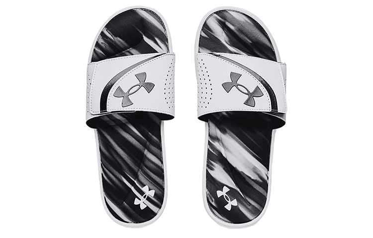 Shop Under Armour Ignite 6 Sandali Strap Grafico ''Bianco Nero'' 3024451-109