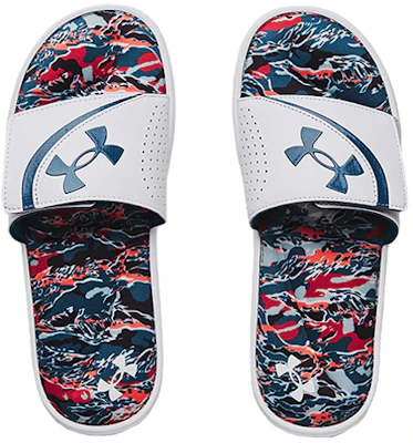 Under Armour Ignite 6 Grafik Strap Slide 'White Beta' 3024451-106 Shop Under Armour Ignite 6 Grafik Strap Slide 'White Beta' 3024451-106