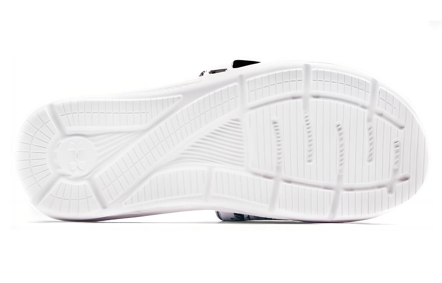 Shop Under Armour Ignite 6 Graphic Strap Slide ''Wit Zwart'' 3024450-105