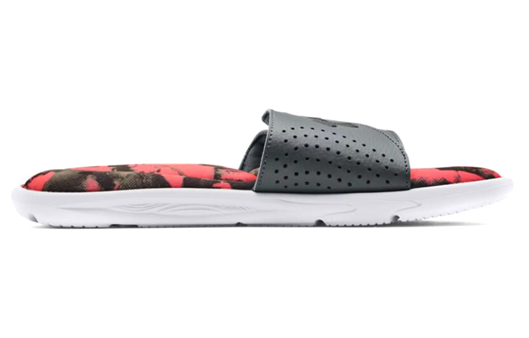Order Under Armour Ignite 6 Graphic Strap Slide ''Weiß Pitch Grau'' 3024451-100