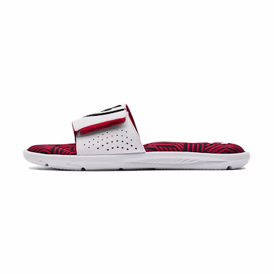 UA Ignite 6 Graphic Strap Slide 'White Red'