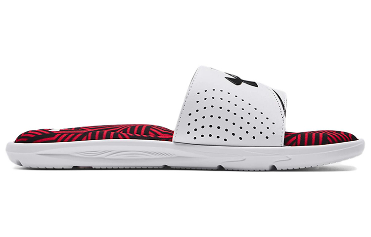 Order Under Armour Ignite 6 Graphic Strap Slide ''Weiß Rot'' Sandalen 3024451-105