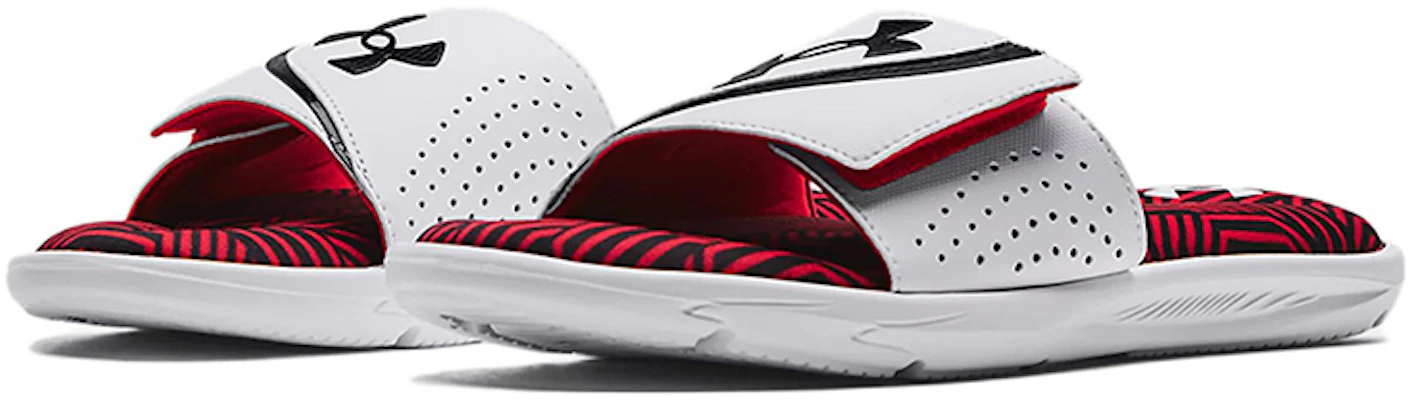 Under Armour Ignite 6 Graphic Strap Slide ''Weiß Rot'' Sandalen 3024451-105 Lookbook Under Armour Ignite 6 Graphic Strap Slide ''Weiß Rot'' Sandalen 3024451-105