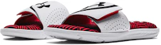 Lookbook Under Armour Ignite 6 Graphic Strap Slide ''Weiß Rot'' Sandalen 3024451-105
