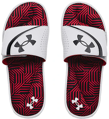 Under Armour Ignite 6 Graphic Strap Slide ''Weiß Rot'' Sandalen 3024451-105 Shop Under Armour Ignite 6 Graphic Strap Slide ''Weiß Rot'' Sandalen 3024451-105