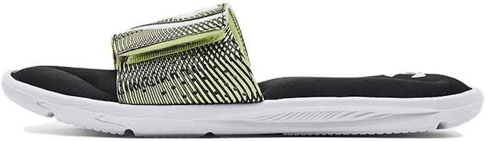 Under Armour Ignite 6 Graphic Strap Slide Sandals 'Black Green' 3024450-008 Under Armour Ignite 6 Graphic Strap Slide Sandals 'Black Green' 3024450-008