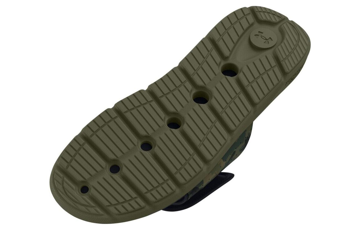 Shop UAイグナイトVIIフリーダムスライド(迷彩グリーン) 3026152-300