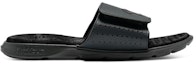 Order Under Armour Ignite 7 Graphic Strap Slide 'Kelabu Pitch Hitam' 3026025-100