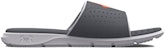 Under Armour Ignite 7 Slide 'Pitch Grey Orange' Sandal Lelaki Kelabu Jingga. 3026023-103
