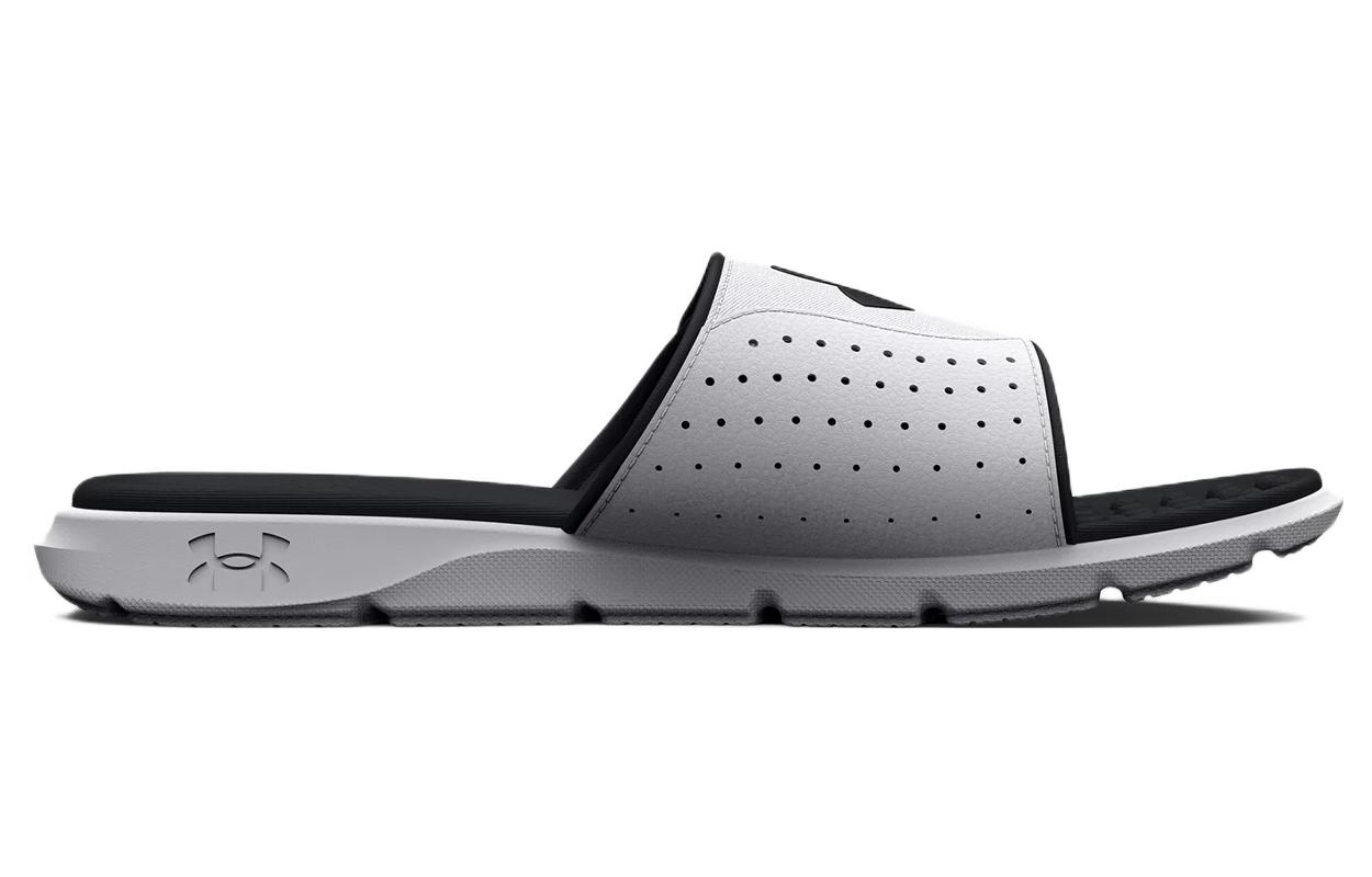 Lookbook Under Armour Ignite 7 Slide ''Weiß Schwarz'' 3026023-100